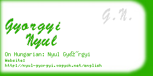 gyorgyi nyul business card